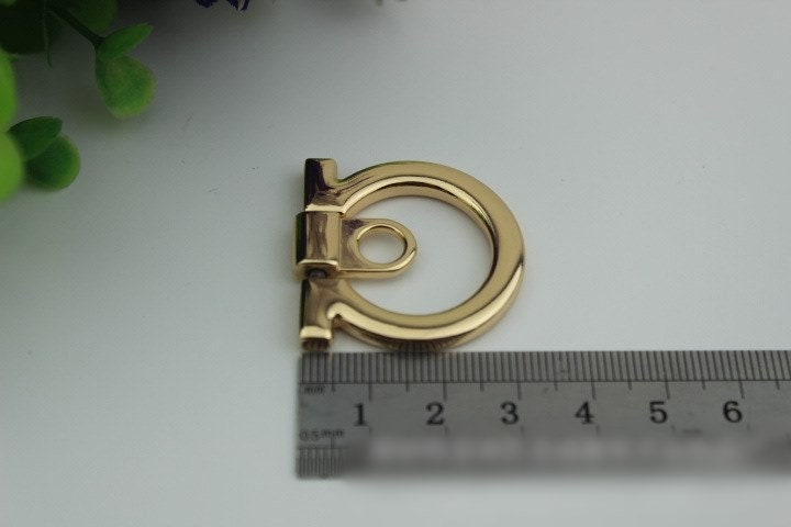 D Shaped Strap Handles Connector 1/10 pcs Bag Hardware Metal Lock Buckle Light Gold Handmade Purse Handbag Backpack Making 32mm 1 1/4 inch