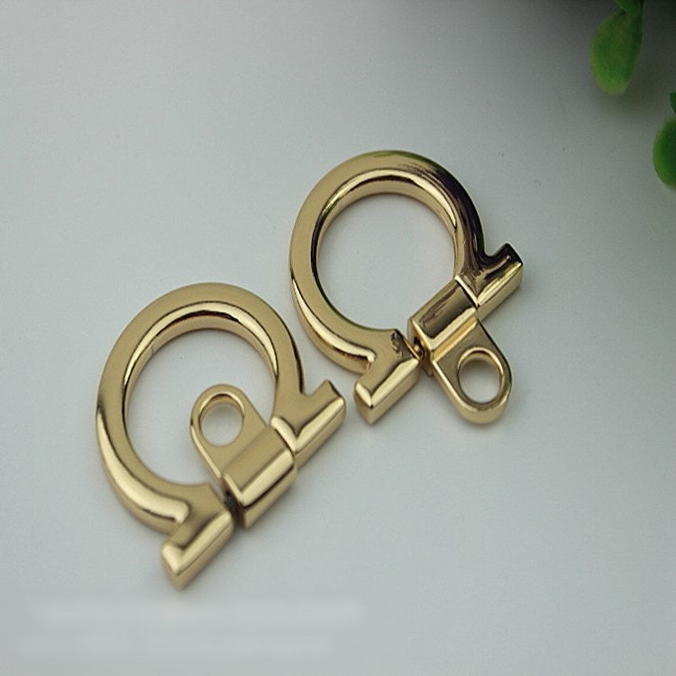 D Shaped Strap Handles Connector 1/10 pcs Bag Hardware Metal Lock Buckle Light Gold Handmade Purse Handbag Backpack Making 32mm 1 1/4 inch