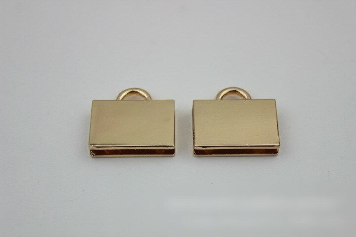 Square Strap Handles Connector 1/10 pcs Bag Hardware Metal Lock Buckle Light Gold Handmade Purse Handbag Backpack Making 28mm 1 1/8 inch