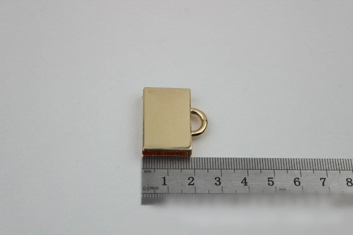 Square Strap Handles Connector 1/10 pcs Bag Hardware Metal Lock Buckle Light Gold Handmade Purse Handbag Backpack Making 28mm 1 1/8 inch