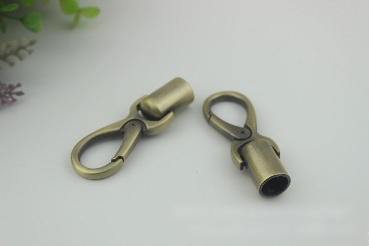 Swivel Lever Snap Hook 1/10pcs Bag Hardware Metal Spring Trigger Lobster Clasp Clip Gold Silver Gunmetal Bronze 65 10mm Purse Handbag Making