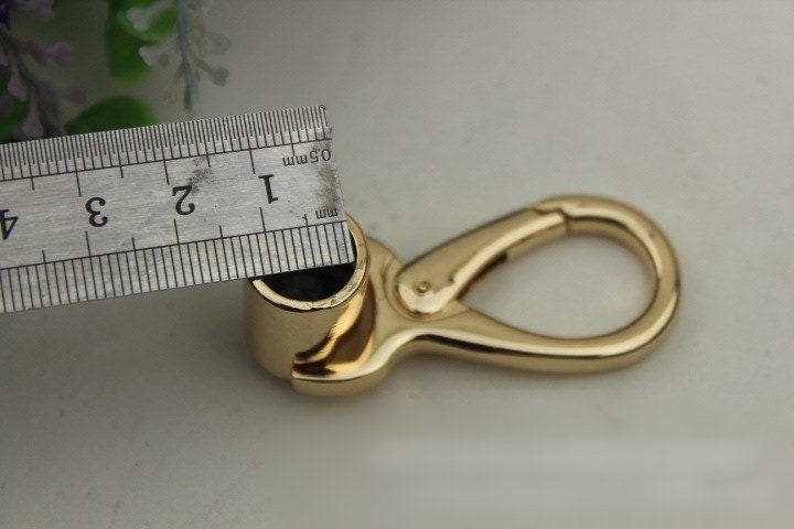 Swivel Lever Snap Hook 1/10pcs Bag Hardware Metal Spring Trigger Lobster Clasp Clip Gold Silver Gunmetal Bronze 65 10mm Purse Handbag Making