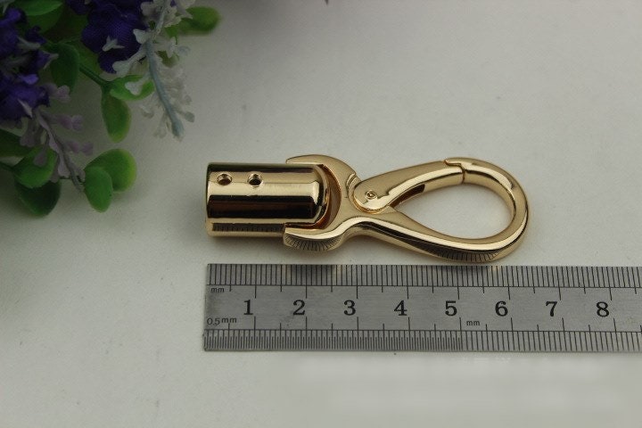 Swivel Lever Snap Hook 1/10pcs Bag Hardware Metal Spring Trigger Lobster Clasp Clip Gold Silver Gunmetal Bronze 65 10mm Purse Handbag Making