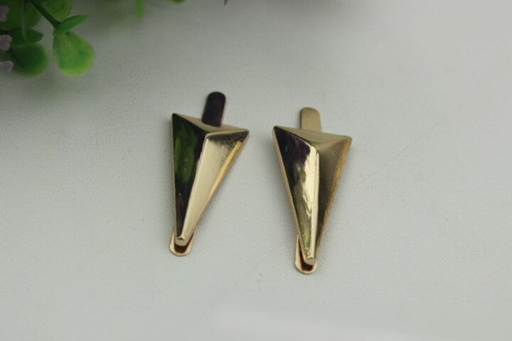 Arrow Purse Label 1/10pcs Bag Hardware Charm Light Gold Handmade Purse Handbag Making Metal Decoration 37mm 1 1/2 Inch Wholesale Supplies