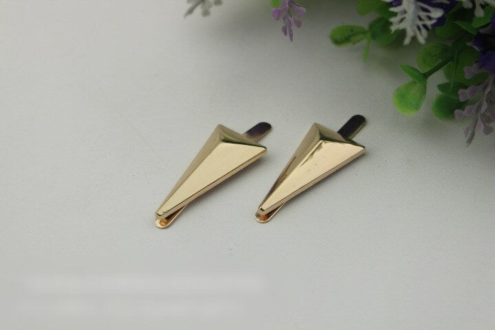 Arrow Purse Label 1/10pcs Bag Hardware Charm Light Gold Handmade Purse Handbag Making Metal Decoration 37mm 1 1/2 Inch Wholesale Supplies