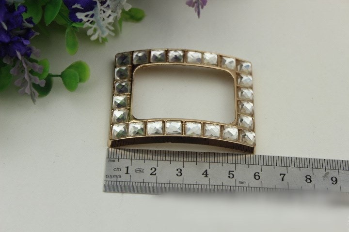 Rectangle Frame Purse Label 1/10pcs Bag Hardware Charm Gold Handmade Purse Handbag Making Metal Decoration 58mm 2 1/4" Wholesale Supplies