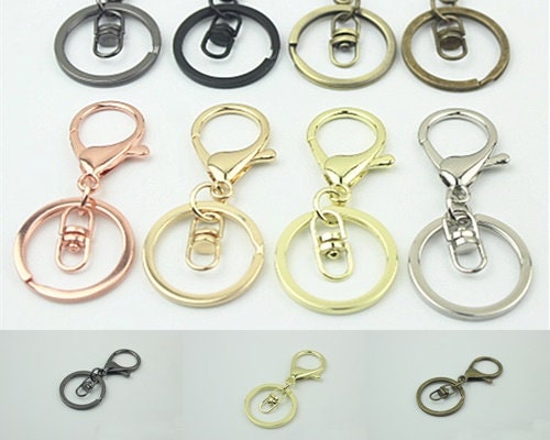 Swivel Lever Snap Hook 1/10pcs Bag Hardware Metal Spring Trigger Lobster Clasp Clip Gold Silver Gunmetal Bronze 38mm Purse Handbag Making