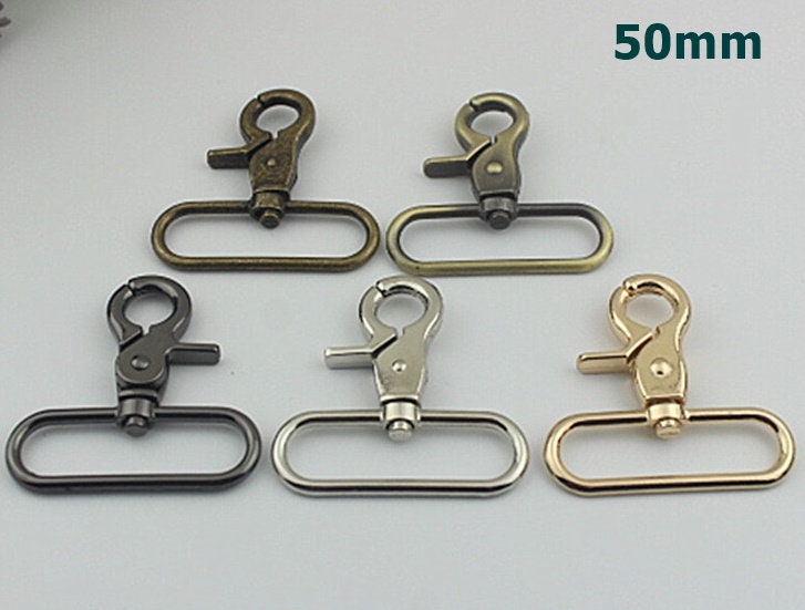 Trigger Snap Clasp Hook 20 25 30 40mm 1 inch Metal Spring Lobster Clasp Clip Purse Bag Handbag Webbing Strap Handle Rings DIY Wholesale Bulk