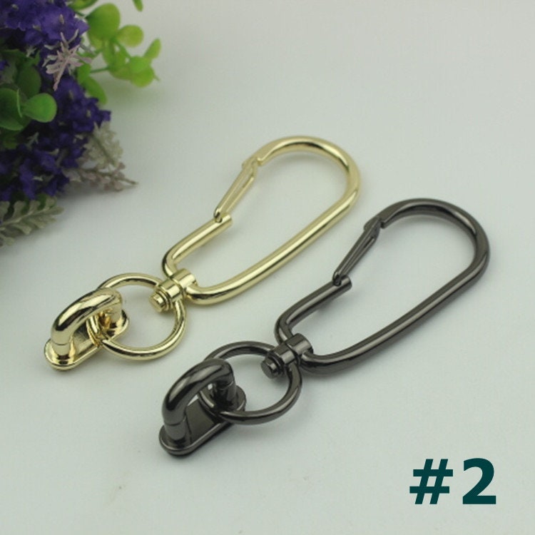 Swivel Lever Snap Hook 1/10pcs Bag Hardware Metal Spring Trigger Lobster Clasp Clip Light Gold Gunmetal Black 115 25mm Purse Handbag Making