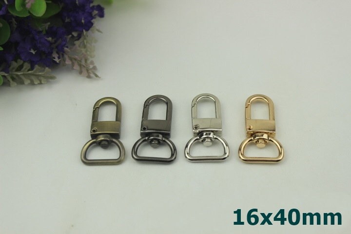 Swivel Snap Hook Push Gate Lobster Clasp Clip Purse Buckle 12 16 19 mm 1/2" 3/4" Webbing Strap Handbag Leathercraft Hardware Gold Bronze