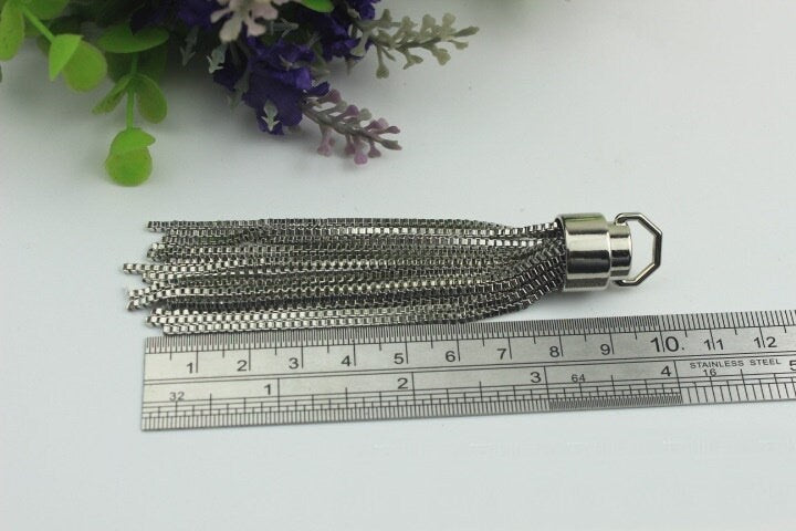 Metal Tassel Keychain 150 120 100mm Alloy Metal Spring Trigger Lobster Clasp Clip Purse Bag Handbag Strap Jewelry Key Ring DIY Wholesale