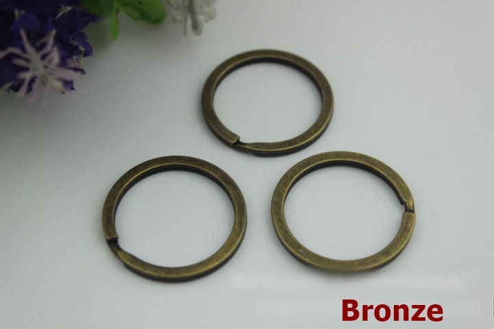 10 pcs Round Split Ring 25mm 1" Gold Silver Bronze Metal Purse Bag Handbag Handle Wholesale