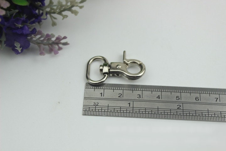 Swivel Lever Snap Hook 32 14 mm 1 1/4 1/2" Alloy Metal Spring Trigger Lobster Clasp Clip Purse Bag Handbag Strap Handle Rings DIY Wholesale