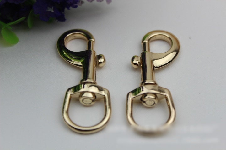 Swivel Lever Snap Hook 62 16 mm 2 1/2 5/8" Alloy Metal Spring Trigger Lobster Clasp Clip Purse Bag Handbag Strap Handle Rings DIY