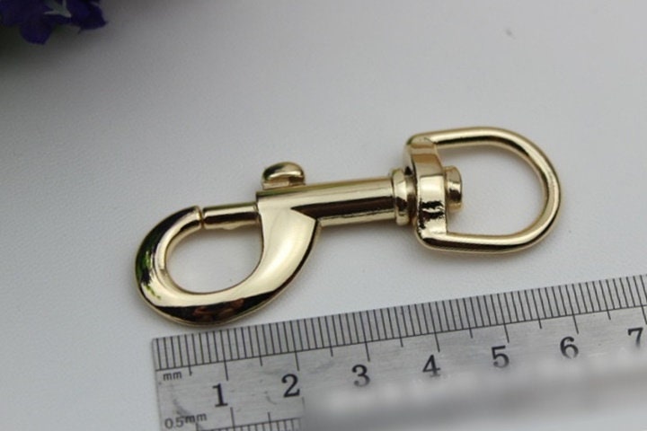 Swivel Lever Snap Hook 62 16 mm 2 1/2 5/8" Alloy Metal Spring Trigger Lobster Clasp Clip Purse Bag Handbag Strap Handle Rings DIY