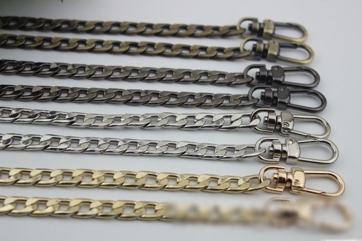 Purse Chain 120cm 47 6/25" Crossbody Metal Curb Brass Strap Handle Silver Gold Black Bronze Hardware Leather Bag Handbag Clutch Vintage DIY