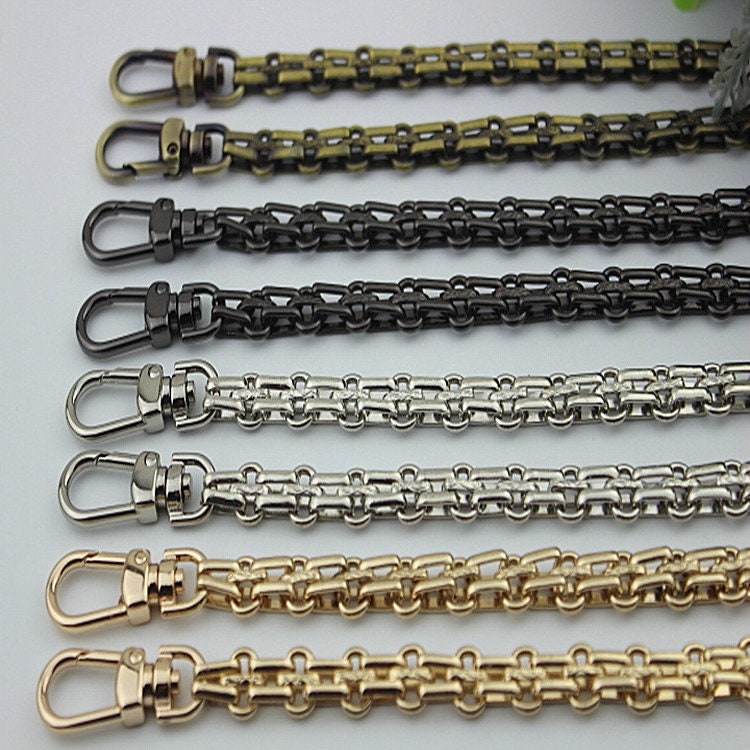 Purse Chain 120cm 47 6/25" Crossbody Metal Curb Brass Strap Handle Silver Gold Black Bronze Hardware Leather Bag Handbag Clutch Vintage DIY