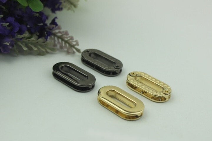 Metal Eyelet Grommet Screw Screwback Oval O Shape Gold Gunmetal Black 6x20mm 1/4" x 3/4" Purse Handbag Leathercraft Hardware Supply Repair