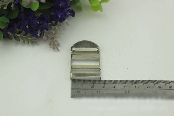 Ladder Lock Buckle 25 mm 1" Metal Tension Lock On Strap Slider Strap Belt Adjuster Bag Hardware Gold Silver Handmade Purse Handbag Making