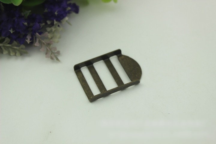 Ladder Lock Buckle 25 mm 1" Metal Tension Lock On Strap Slider Strap Belt Adjuster Bag Hardware Gold Silver Handmade Purse Handbag Making