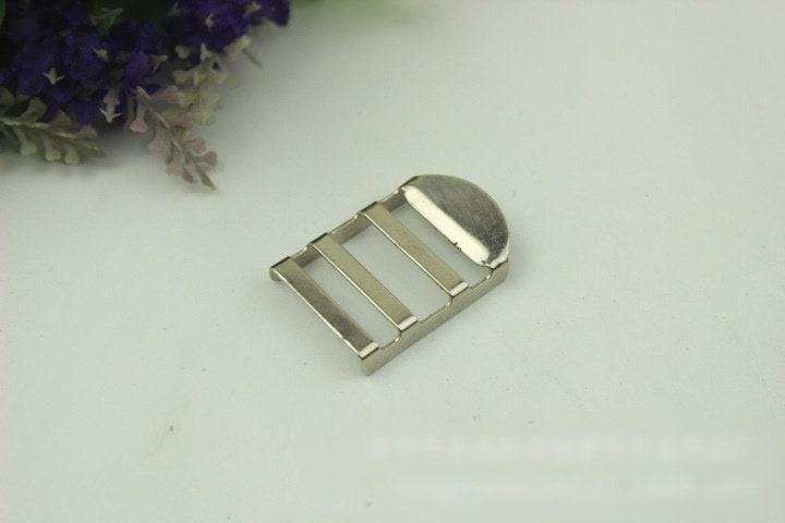 Ladder Lock Buckle 25 mm 1" Metal Tension Lock On Strap Slider Strap Belt Adjuster Bag Hardware Gold Silver Handmade Purse Handbag Making