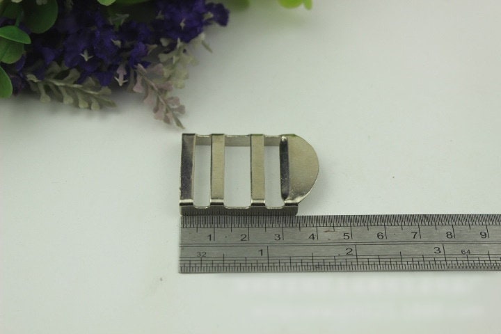 Ladder Lock Buckle 25 mm 1" Metal Tension Lock On Strap Slider Strap Belt Adjuster Bag Hardware Gold Silver Handmade Purse Handbag Making