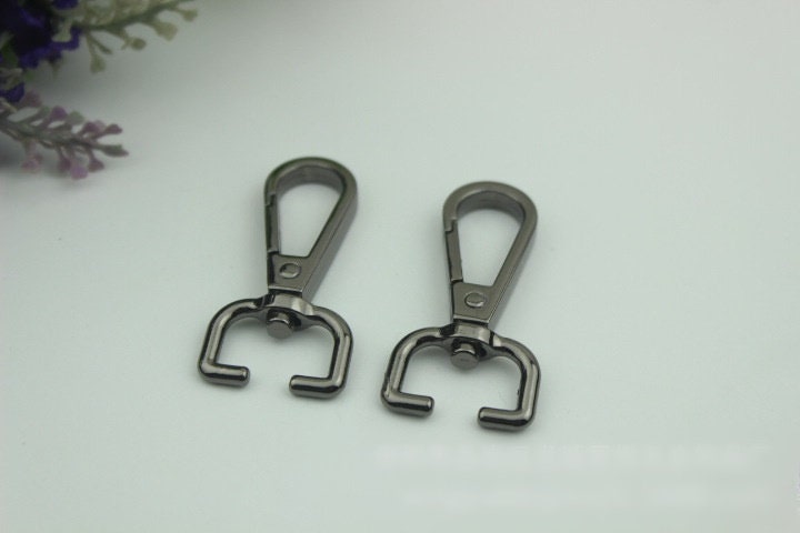 Swivel Lever Snap Hook 1/10pcs Bag Hardware Metal Spring Trigger Lobster Clasp Clip Gold Silver Gunmetal Bronze 13 17mm Purse Handbag Making