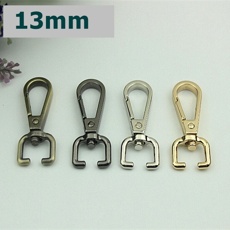 Swivel Lever Snap Hook 1/10pcs Bag Hardware Metal Spring Trigger Lobster Clasp Clip Gold Silver Gunmetal Bronze 13 17mm Purse Handbag Making