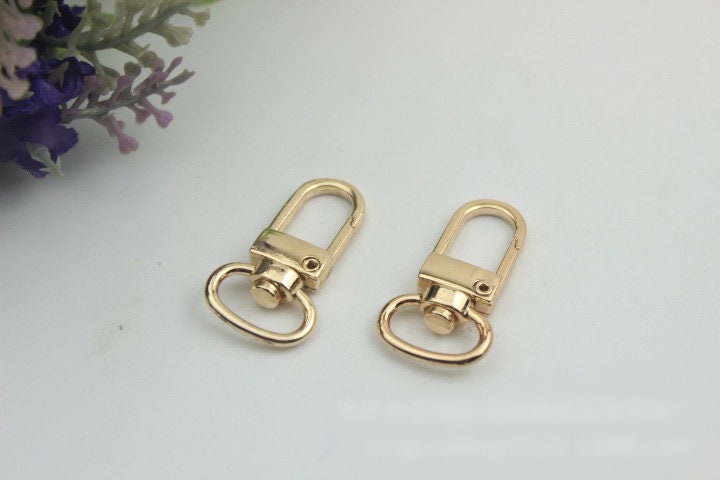 Swivel Lever Snap Hook 1/10pcs Bag Hardware Metal Spring Trigger Lobster Clasp Clip Gold Silver Gunmetal Bronze 32 13mm Purse Handbag Making