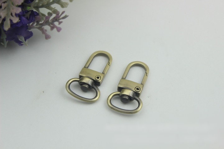 Swivel Lever Snap Hook 1/10pcs Bag Hardware Metal Spring Trigger Lobster Clasp Clip Gold Silver Gunmetal Bronze 32 13mm Purse Handbag Making