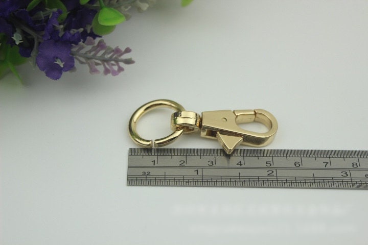 Swivel Lever Snap Hook 1/10pcs Bag Hardware Metal Spring Trigger Lobster Clasp Clip Light Gold 53 15 mm 2 1/8 5/8" Purse Handbag Making