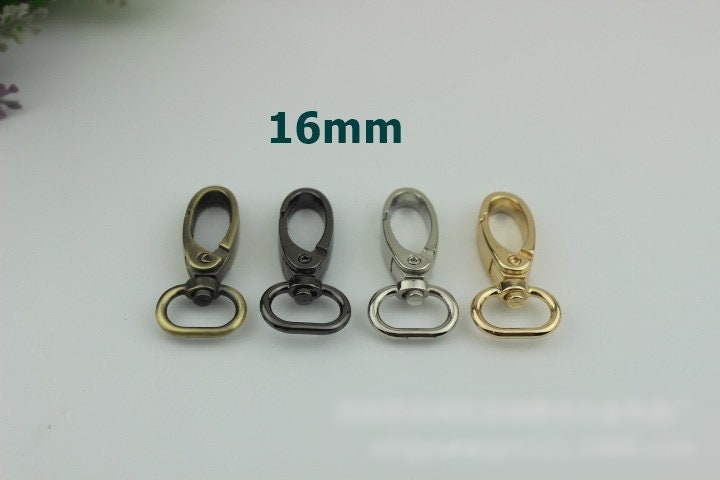 Swivel Lever Snap Hook 1/10pcs Bag Hardware Metal Spring Trigger Lobster Clasp Clip Gold Silver Bronze 16 20 26 32 38mm Purse Handbag Making