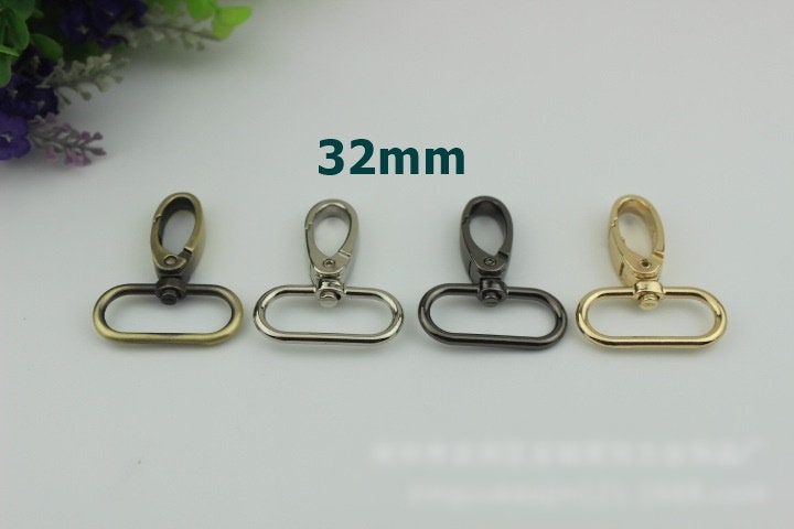 Swivel Lever Snap Hook 1/10pcs Bag Hardware Metal Spring Trigger Lobster Clasp Clip Gold Silver Bronze 16 20 26 32 38mm Purse Handbag Making