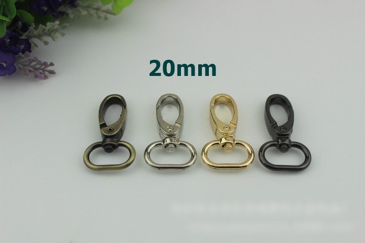 Swivel Lever Snap Hook 1/10pcs Bag Hardware Metal Spring Trigger Lobster Clasp Clip Gold Silver Bronze 16 20 26 32 38mm Purse Handbag Making