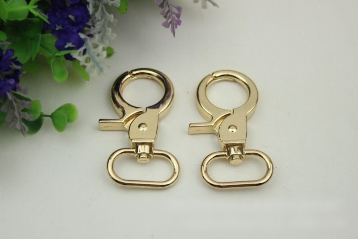 Swivel Lever Snap Hook 1/10pcs Bag Hardware Metal Spring Trigger Lobster Clasp Clip Light Gold 60 26 mm 2 3/8 1" Purse Handbag Making