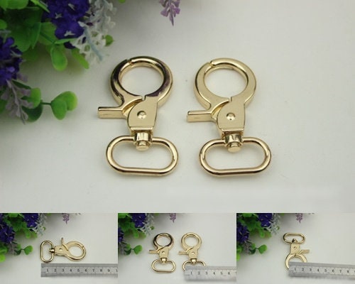 Swivel Lever Snap Hook 1/10pcs Bag Hardware Metal Spring Trigger Lobster Clasp Clip Light Gold 60 26 mm 2 3/8 1" Purse Handbag Making