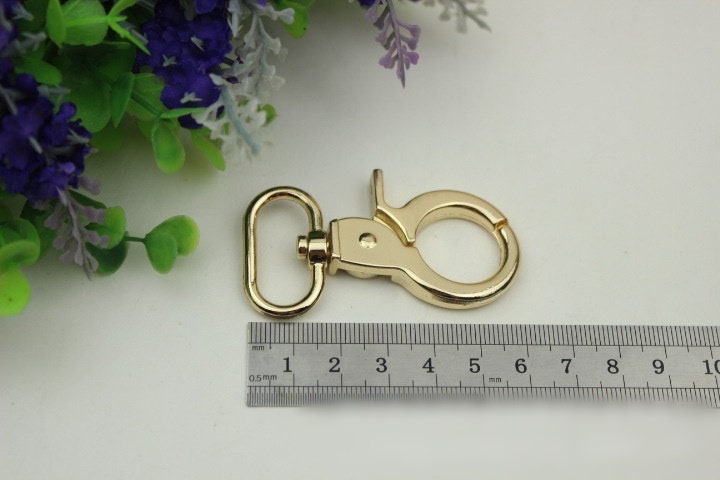 Swivel Lever Snap Hook 1/10pcs Bag Hardware Metal Spring Trigger Lobster Clasp Clip Light Gold 60 26 mm 2 3/8 1" Purse Handbag Making