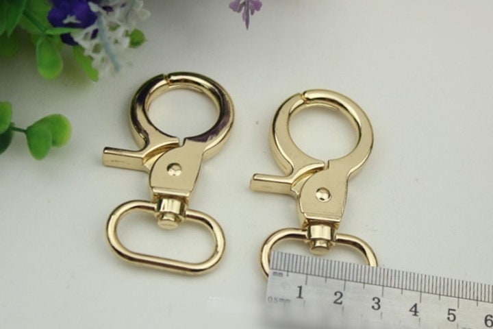 Swivel Lever Snap Hook 1/10pcs Bag Hardware Metal Spring Trigger Lobster Clasp Clip Light Gold 60 26 mm 2 3/8 1" Purse Handbag Making