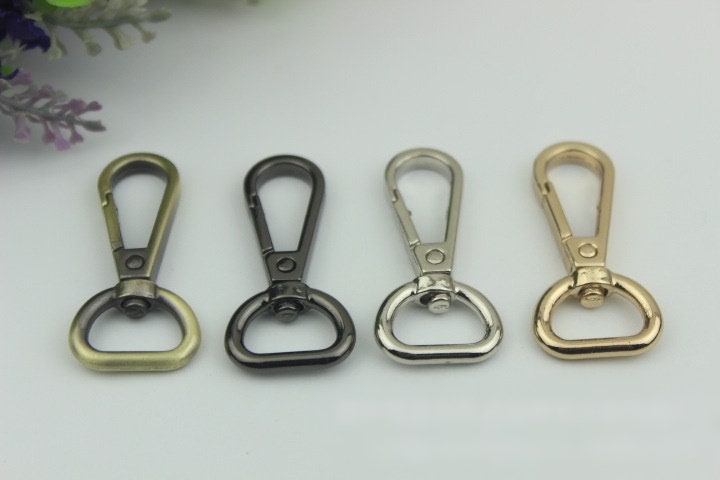 Swivel Lever Snap Hook 1/10pcs Bag Hardware Metal Spring Trigger Lobster Clasp Clip Gold Silver Gunmetal Bronze 47 16mm Purse Handbag Making