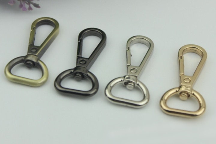 Swivel Lever Snap Hook 1/10pcs Bag Hardware Metal Spring Trigger Lobster Clasp Clip Gold Silver Gunmetal Bronze 47 16mm Purse Handbag Making