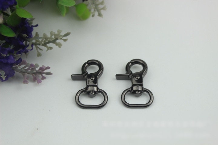 Swivel Lever Snap Hook 1/10pcs Bag Hardware Metal Spring Trigger Lobster Clasp Clip Gold Silver Gunmetal Bronze 32 14mm Purse Handbag Making