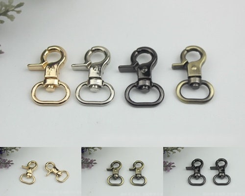 Swivel Lever Snap Hook 1/10pcs Bag Hardware Metal Spring Trigger Lobster Clasp Clip Gold Silver Gunmetal Bronze 32 14mm Purse Handbag Making