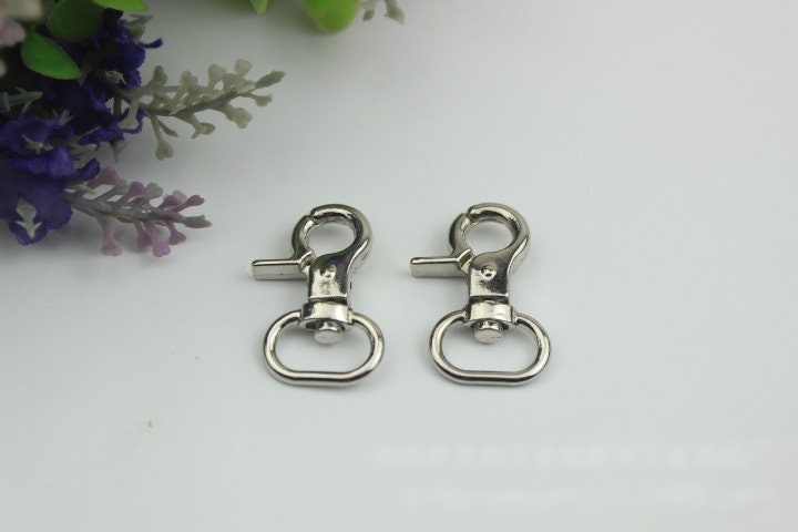 Swivel Lever Snap Hook 1/10pcs Bag Hardware Metal Spring Trigger Lobster Clasp Clip Gold Silver Gunmetal Bronze 32 14mm Purse Handbag Making