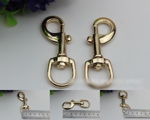 Swivel Lever Snap Hook 1/10pcs Bag Hardware Metal Spring Trigger Lobster Clasp Clip Light Gold 62 16 mm 2 1/2 5/8" Purse Handbag Making