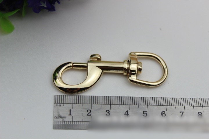 Swivel Lever Snap Hook 1/10pcs Bag Hardware Metal Spring Trigger Lobster Clasp Clip Light Gold 62 16 mm 2 1/2 5/8" Purse Handbag Making