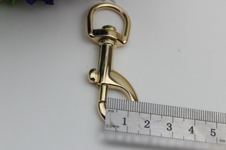 Swivel Lever Snap Hook 1/10pcs Bag Hardware Metal Spring Trigger Lobster Clasp Clip Light Gold 62 16 mm 2 1/2 5/8" Purse Handbag Making