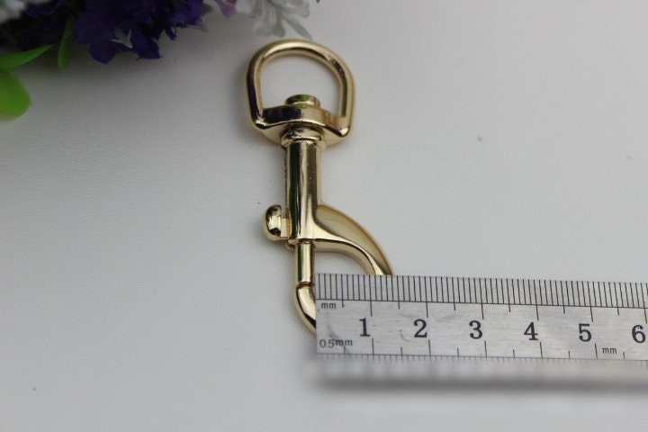 Swivel Lever Snap Hook 1/10pcs Bag Hardware Metal Spring Trigger Lobster Clasp Clip Light Gold 62 16 mm 2 1/2 5/8" Purse Handbag Making