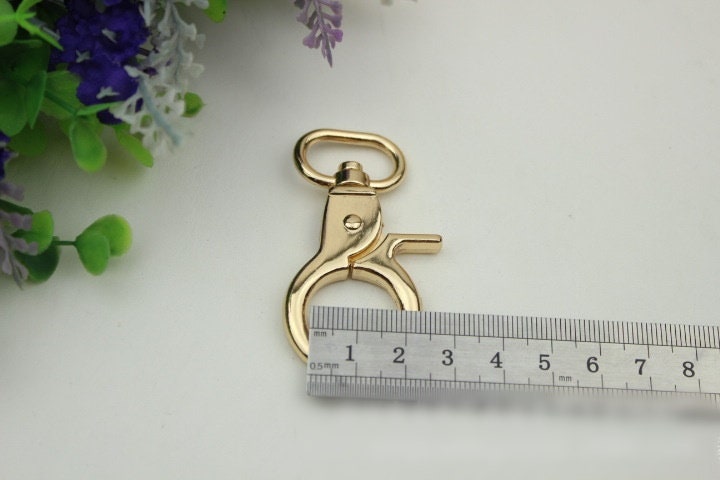 Swivel Lever Snap Hook 1/10pcs Bag Hardware Metal Spring Trigger Lobster Clasp Clip Light Gold 60 20 mm 2 3/8 3/4" Purse Handbag Making