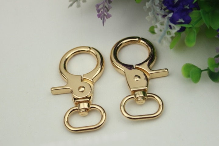 Swivel Lever Snap Hook 1/10pcs Bag Hardware Metal Spring Trigger Lobster Clasp Clip Light Gold 60 20 mm 2 3/8 3/4" Purse Handbag Making