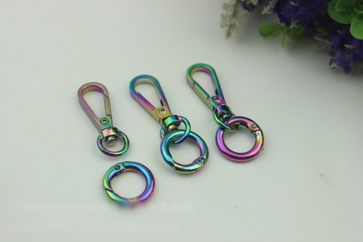 Swivel Lever Snap Hook 1/10pcs Bag Hardware Metal Spring Trigger Lobster Clasp Clip Multicolor Gold 53 12 mm 2 1/8 1/2" Purse Handbag Making